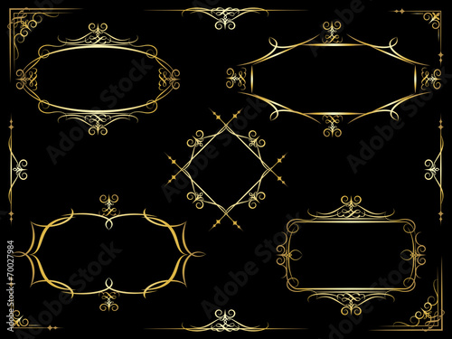 Vector decorative ornate frames