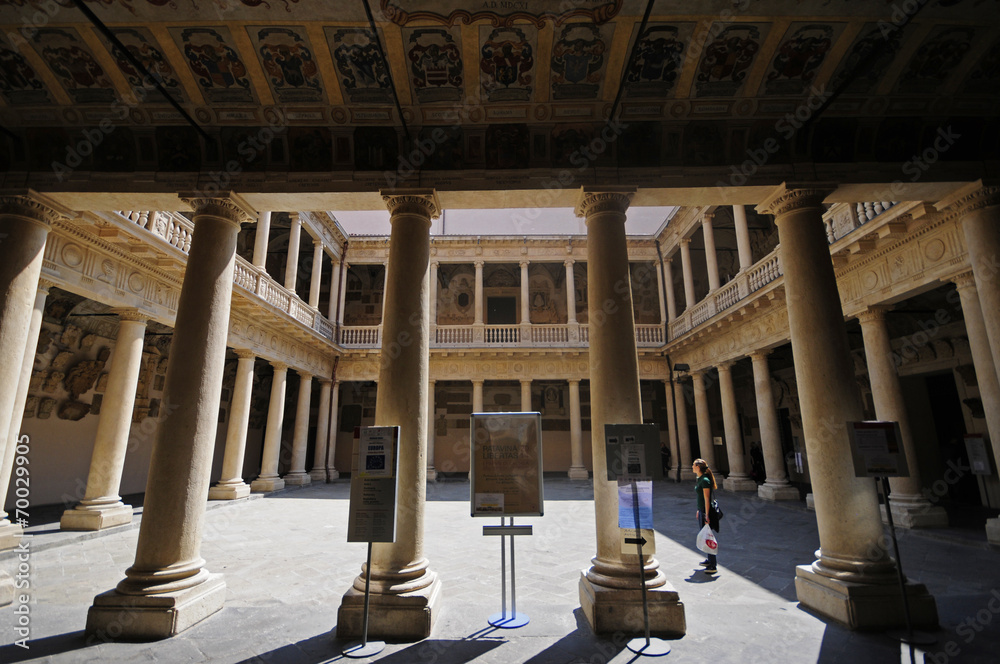 Old medieval courtyard in Padova