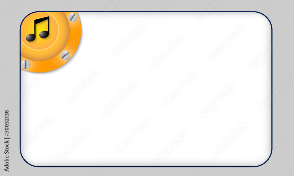 vector box for any text with music symbol vector box for any text with music symbol