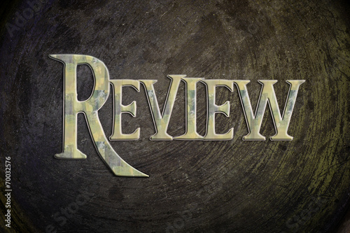 Tableau sur toile Review Concept
