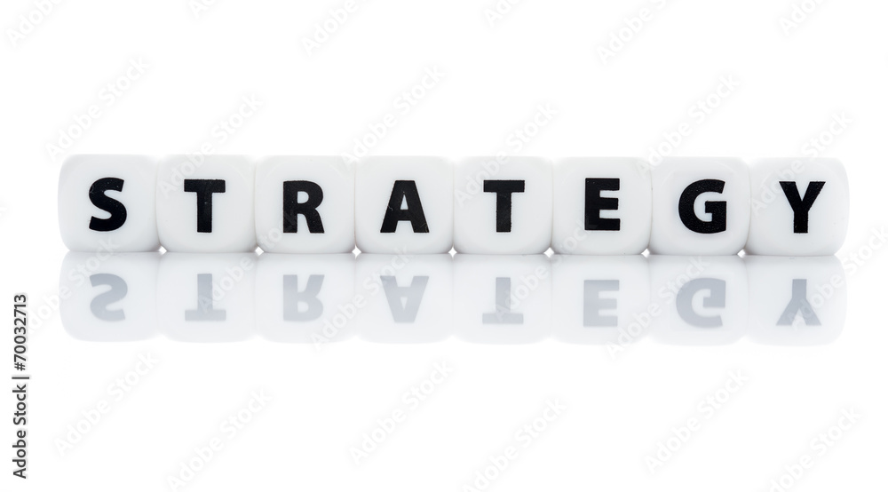 Letters block business concept for strategy and solution Letters block business concept for strategy and solution