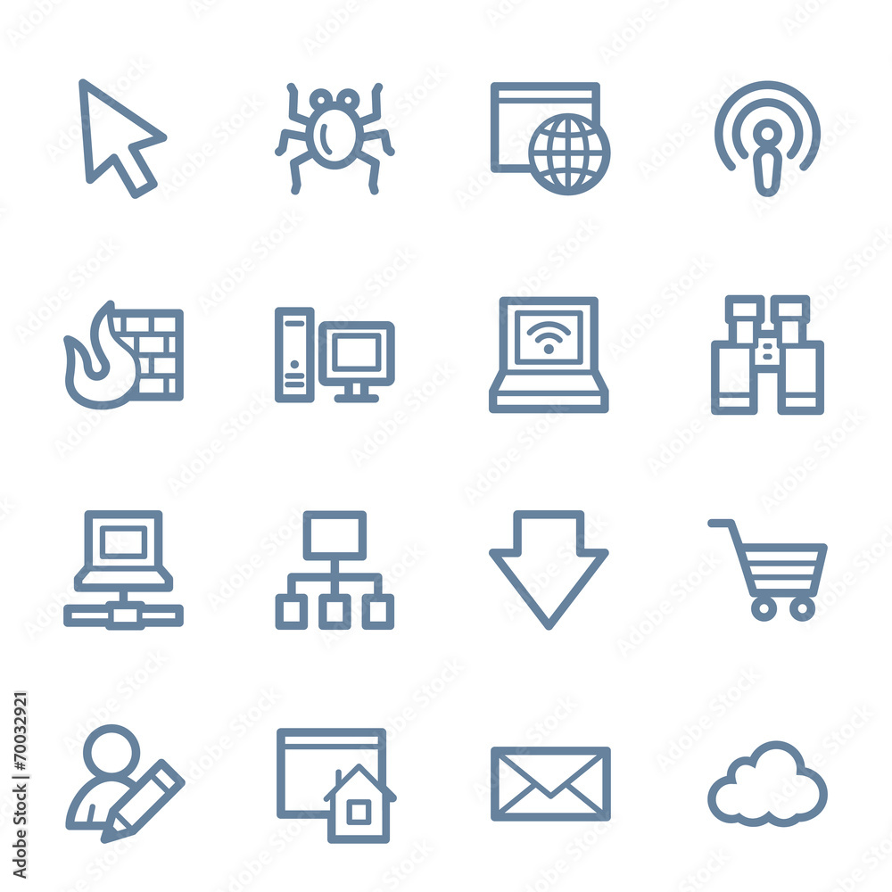 Internet web icons set Internet web icons set