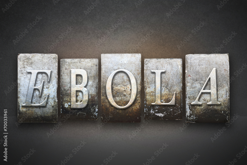 Obraz premium Ebola Letterpress