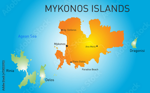 Island of Mykonos photo