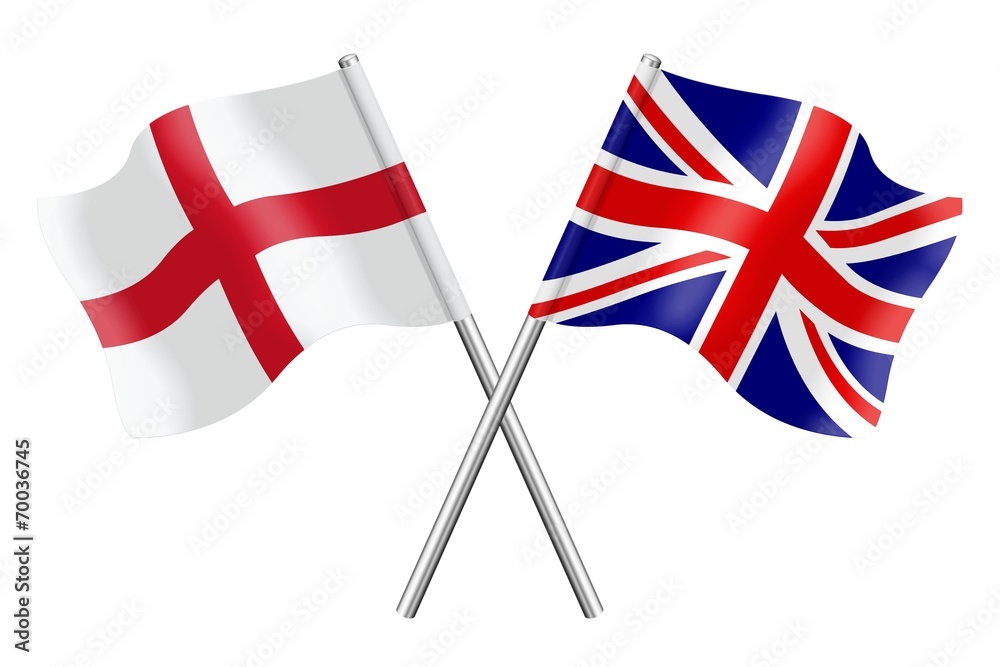 Flags: England United Kingdom