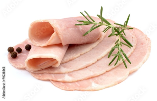 sliced ham