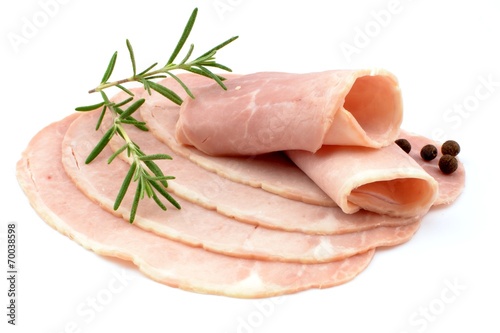 sliced ham