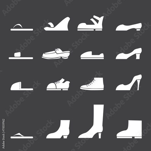 vector.shoes icon set
