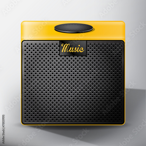 Speaker vector app icon illustration