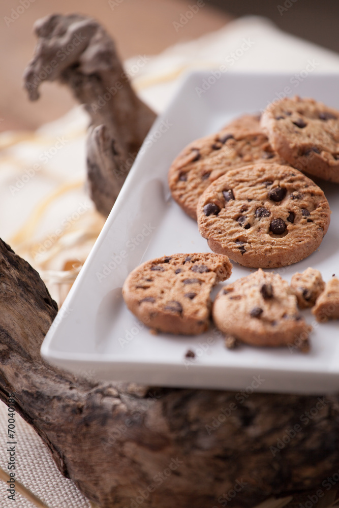 Fototapeta premium Chewy Chocolate chip cookies