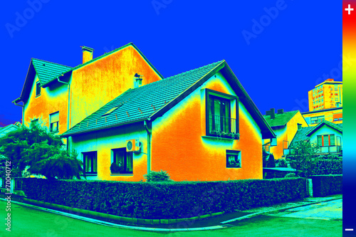 Thermovision image on House