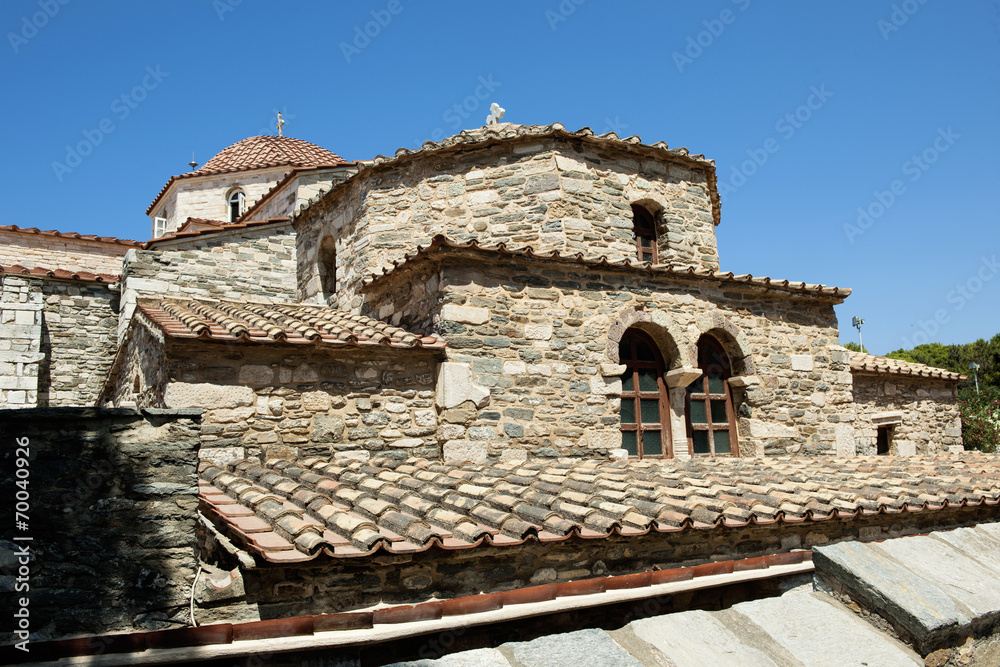 Kirche Panaghia Ekatontapiliani in Parikia auf der Insel Paros, Griechenland Kirche Panaghia Ekatontapiliani in Parikia auf der Insel Paros, Griechenland