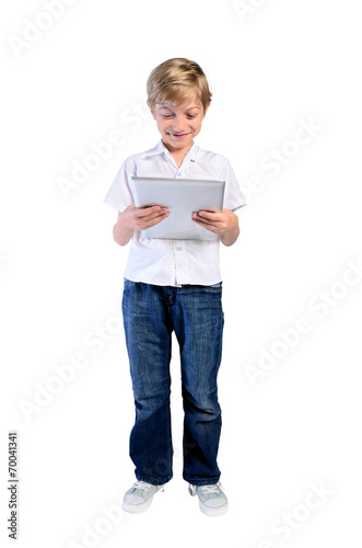 isolated young boy