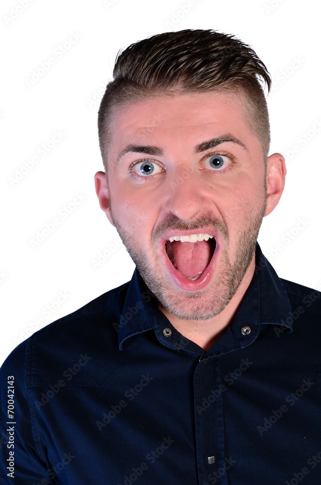 isolated young man isolated young man