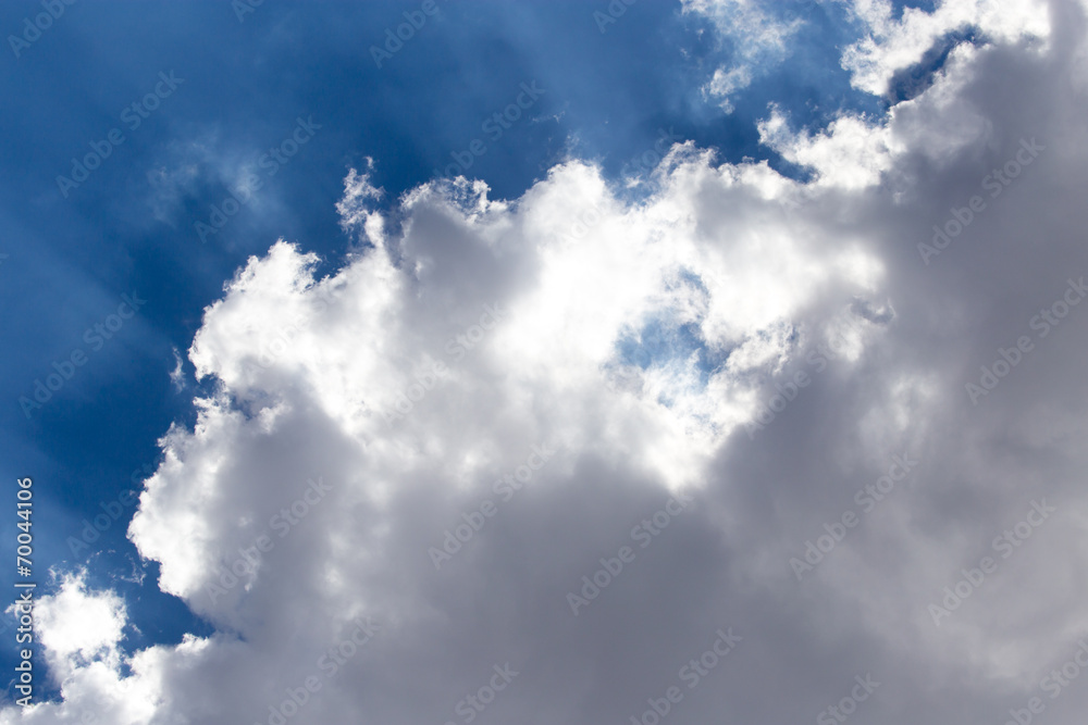 Fototapeta premium beautiful clouds in the blue sky
