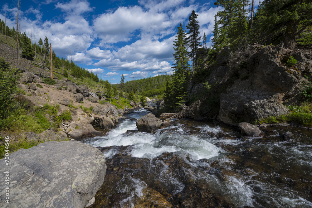 Little Firehole River near the Mystic Falls Little Firehole River near the Mystic Falls