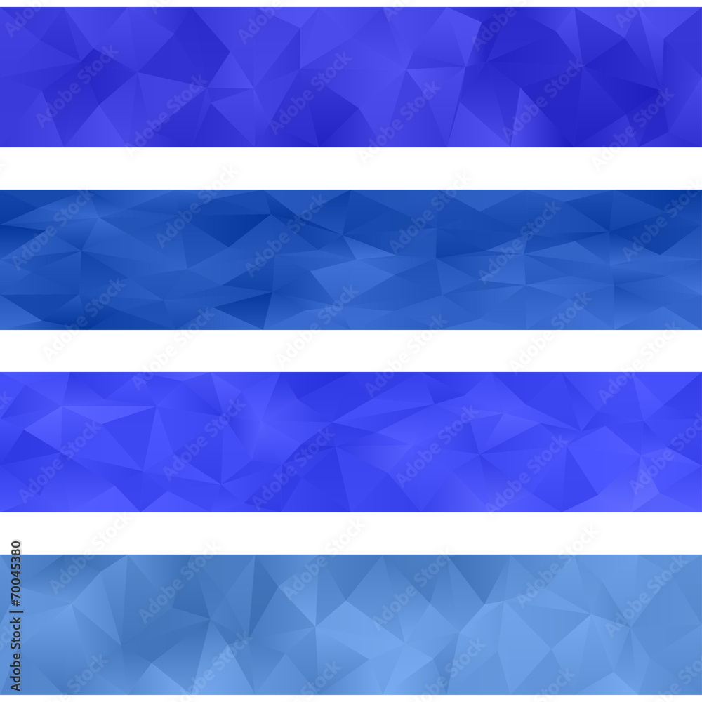 Blue banner set Blue banner set