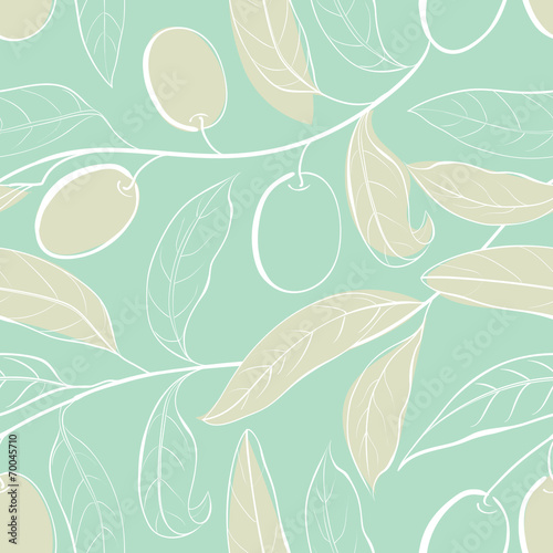 Olive seamless pattern.