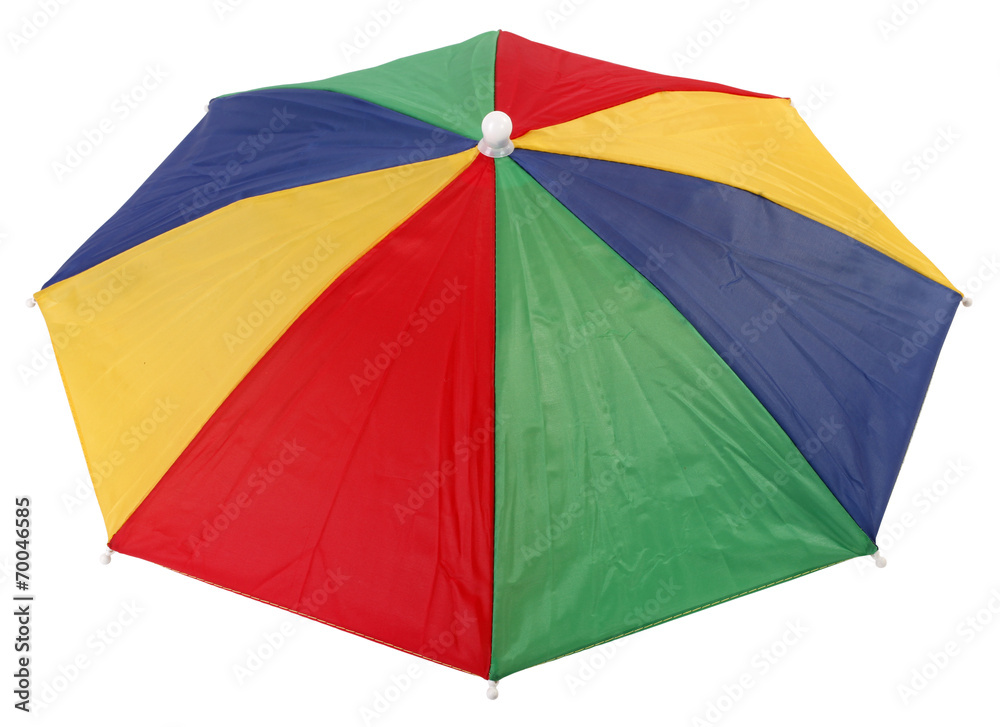 Colorful top of umbrella hat or head parasol Stock Photo | Adobe Stock