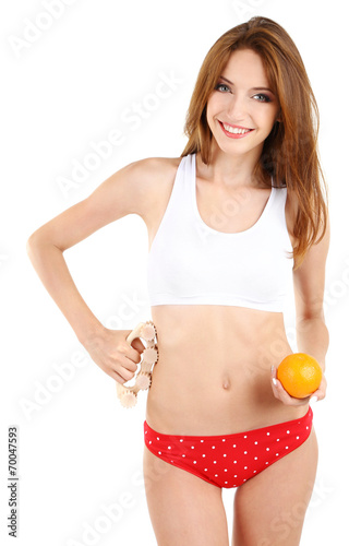 Beautiful young woman massa...