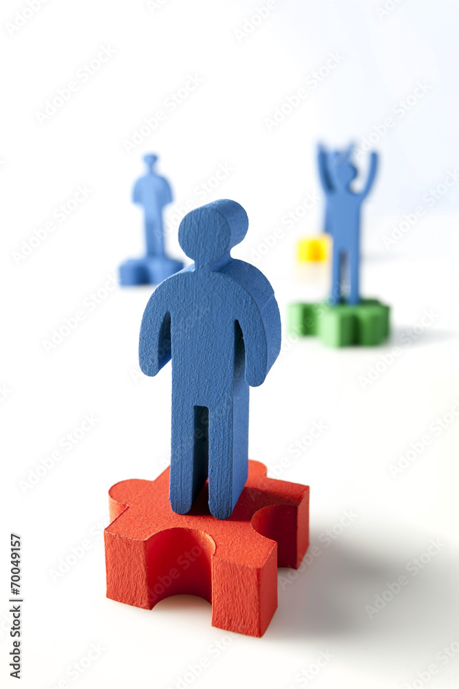 concept of teamwork, people and icons concept of teamwork, people and icons