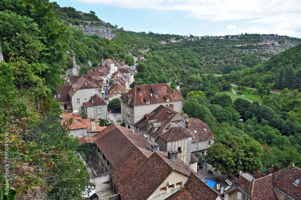 il villaggio di Rocamadour - panorama