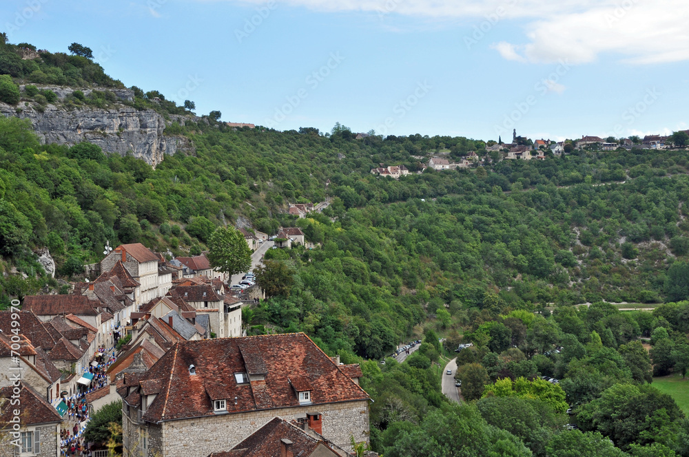il villaggio di Rocamadour - panorama