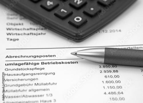 Betriebskostenabrechnung
