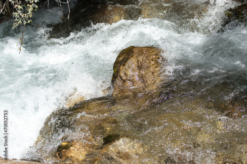 rough mountain river in Kazakhstan photo