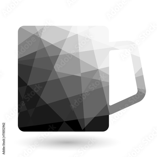 Cup polygonal  abstract on ...