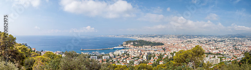 Panorama vom Hafen und der Promenade des Anglais in Nizza