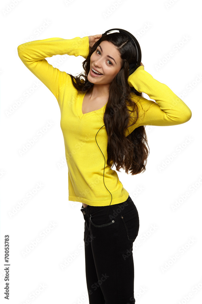 Young woman isolated portrait. Female model Young woman isolated portrait. Female model
