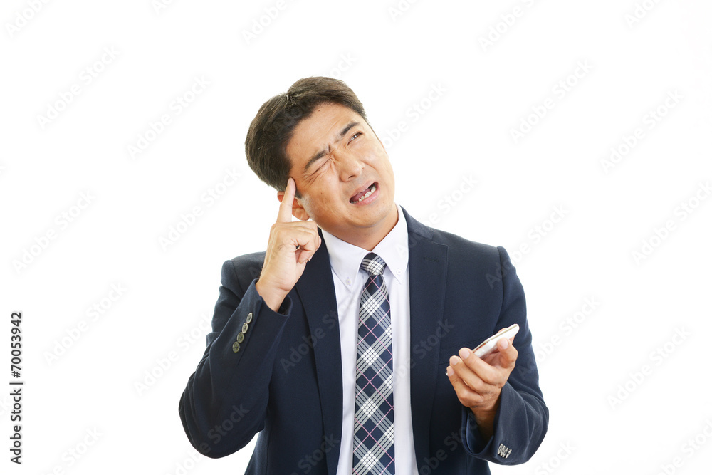 苦悩するビジネスマン