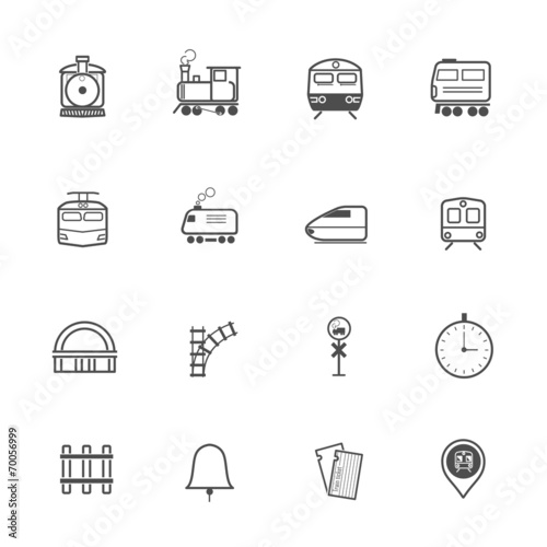 Train Transport Icons