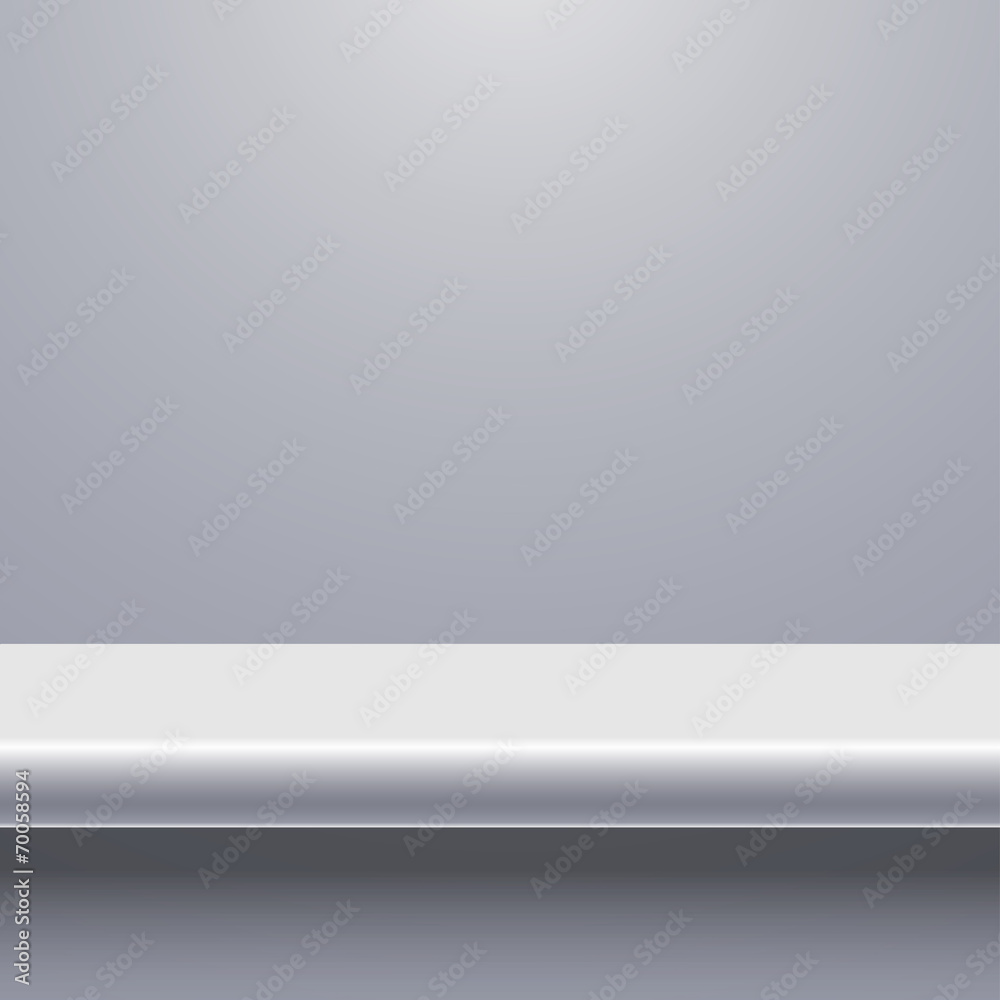 Vector modern shelf background. Vector modern shelf background.