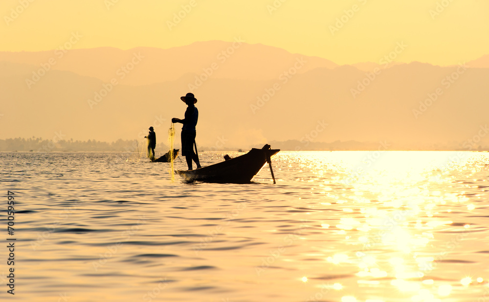 Traveling to Myanmar, outdoor photography of fisherman