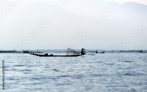 Traveling to Myanmar, outdoor photography of fisherman