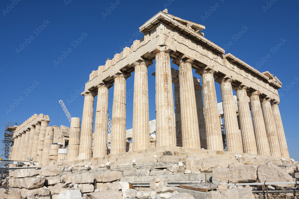 Reconstruction of Parthenon in Greece