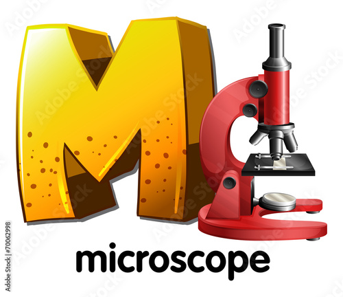 A letter M for microscope