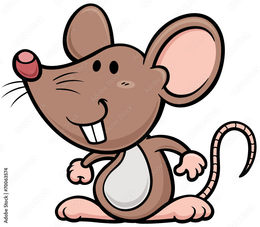 Vector illustration of cartoon rat Vector illustration of cartoon rat