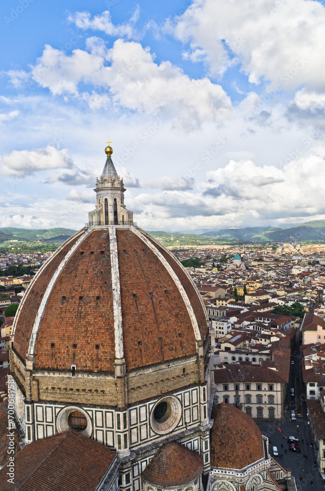 View of Florence from tower of Santa Maria cathedral, Tuscany
