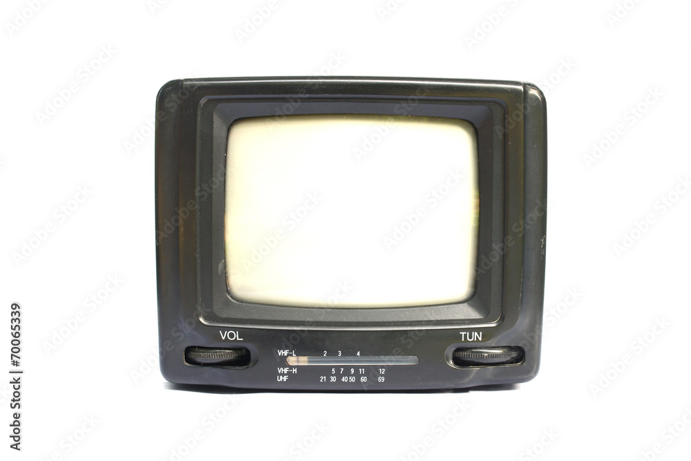 Old TV isolated Old TV isolated
