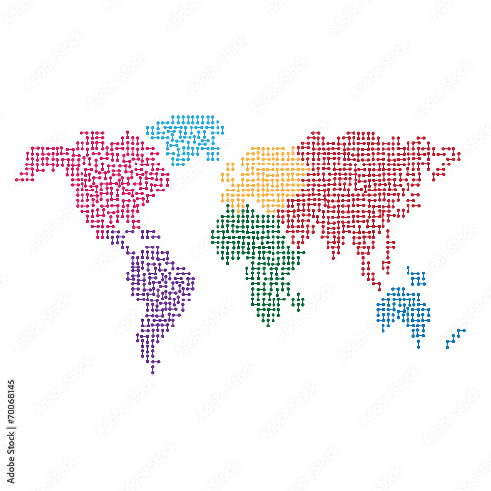 MAP of World  design