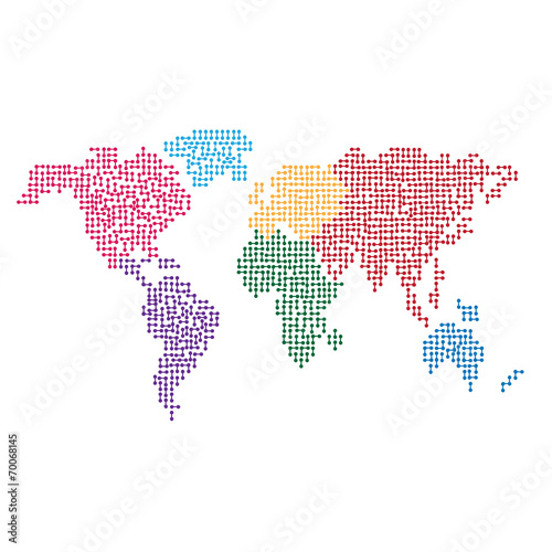 MAP of World  design
