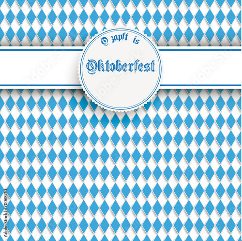 Bavarian Oktoberfest Flyer Banner Heart