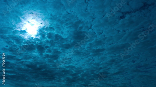Scary horror night clouds timelapse, Halloween background