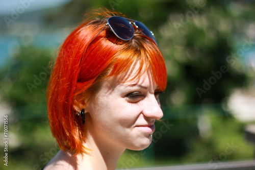 Red Hair Girl in Abdau Durso, Novorossijsk photo