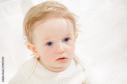 baby boy, closeup portrait