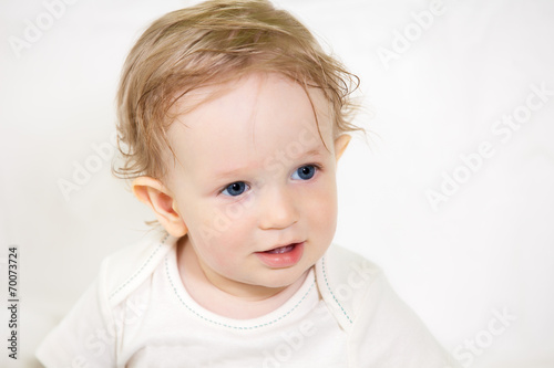 baby boy  closeup portrait