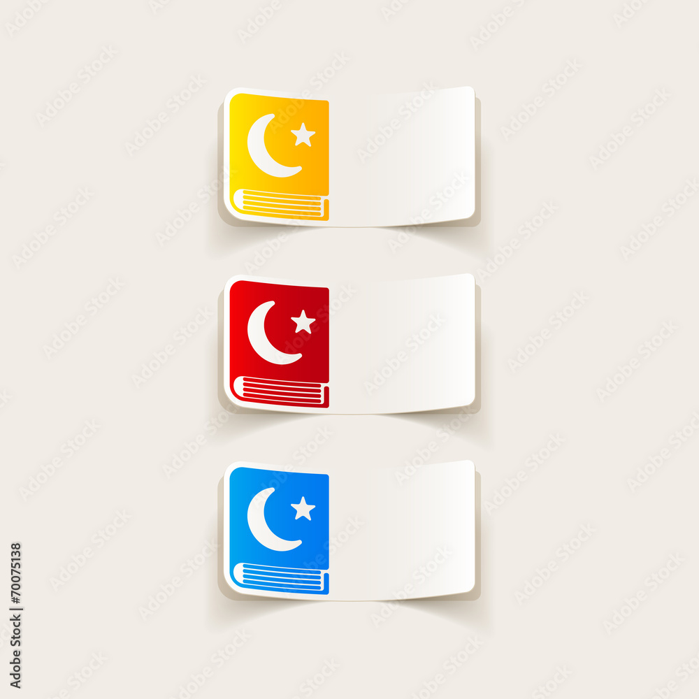 realistic design element: koran